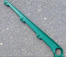 Bavolet na sloupek pr. 48 mm, zelený, jednostranný (3 řady ost, drátu)